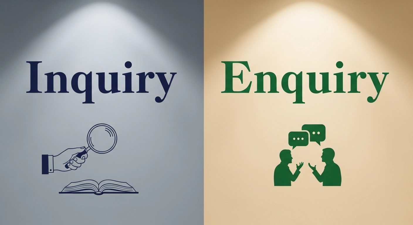 Inquiry or Enquiry