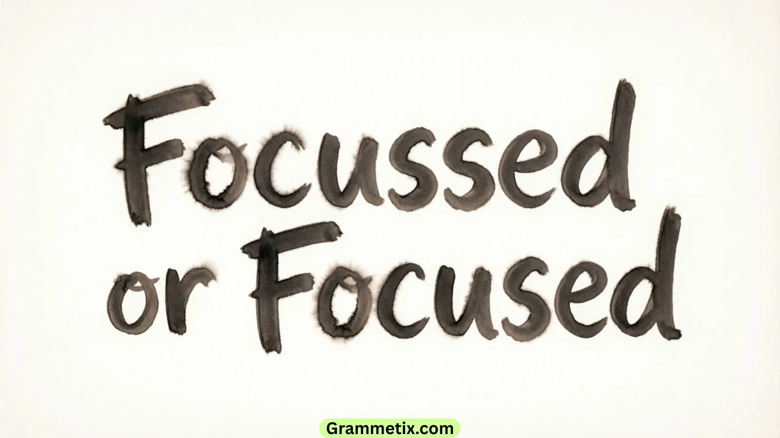 Focussed or Focused