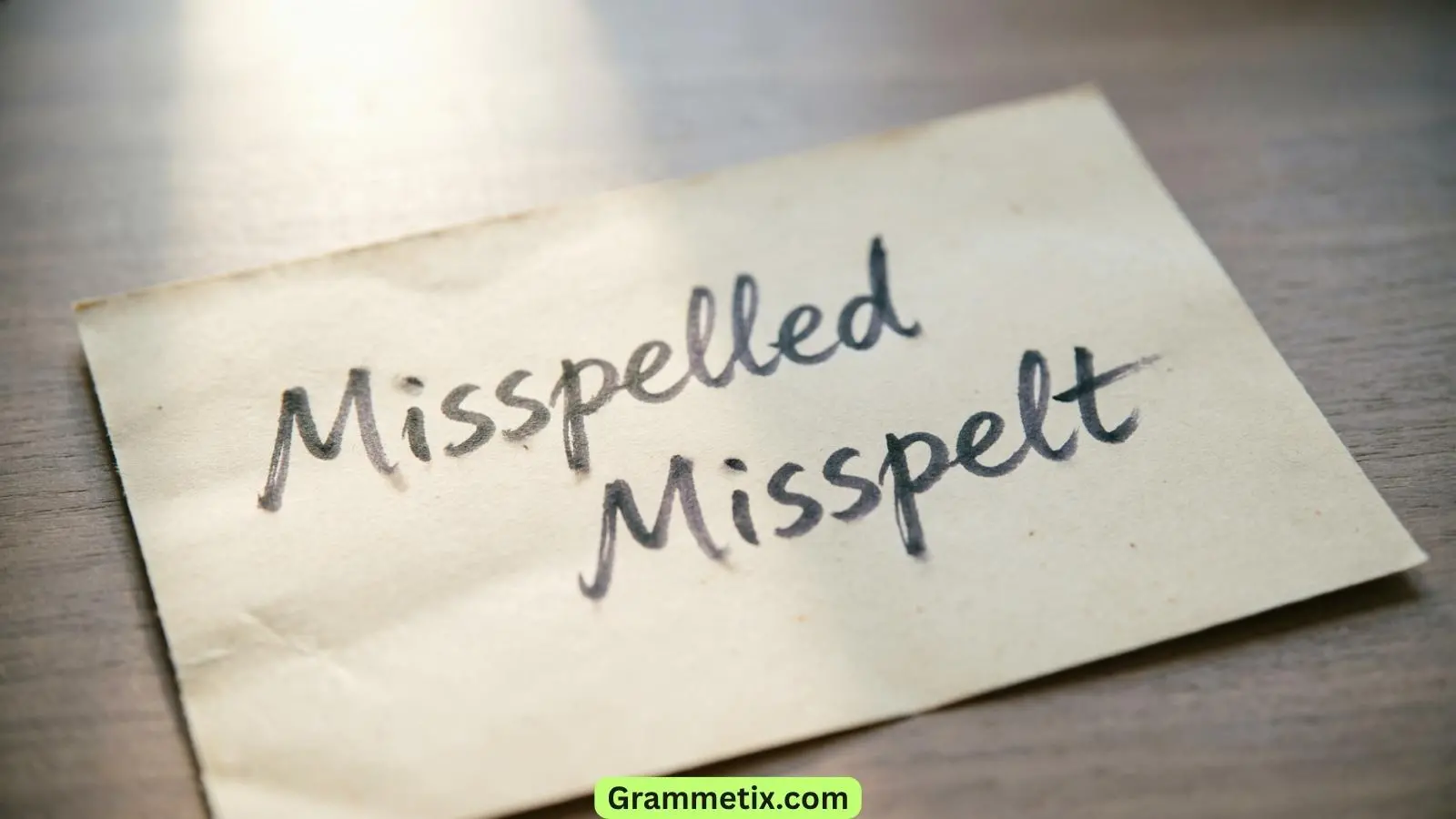 Misspelled or Misspelt