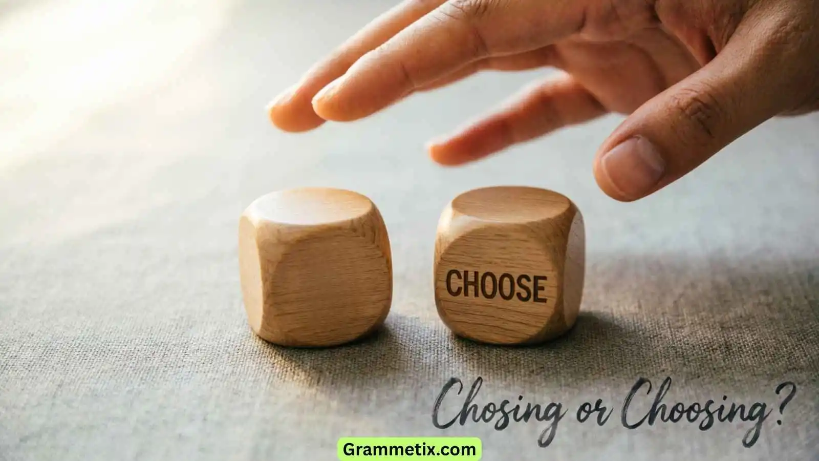 Chosing or Choosing
