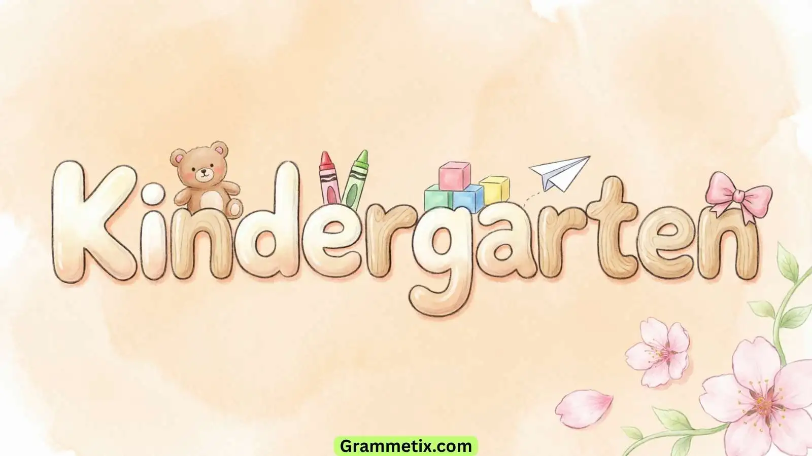 Kindergarten or Kindergarden