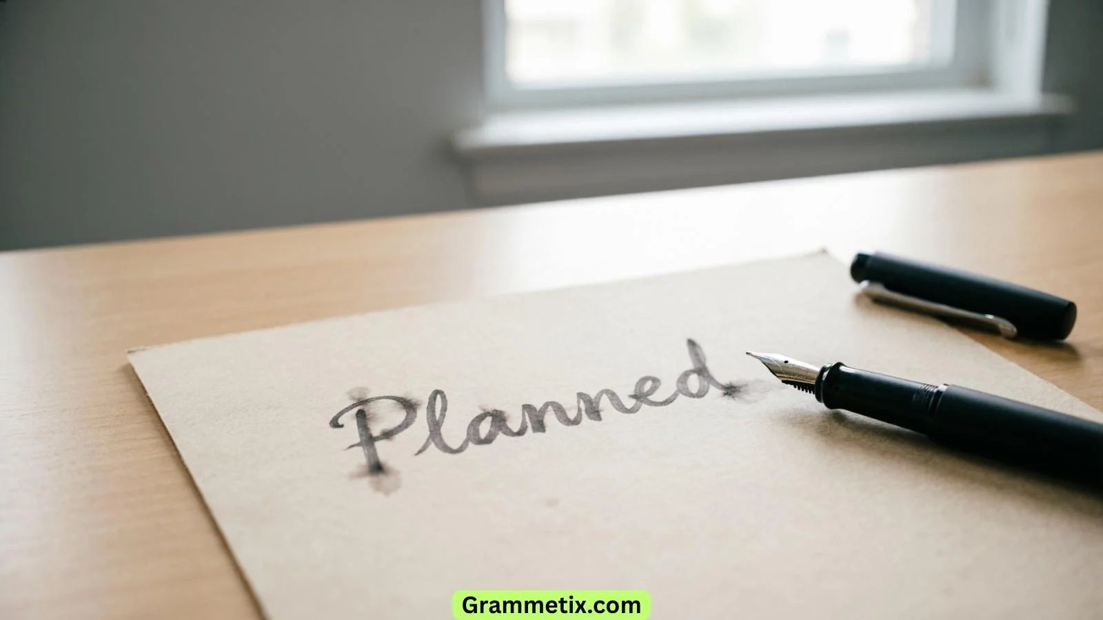 Planed or Planned