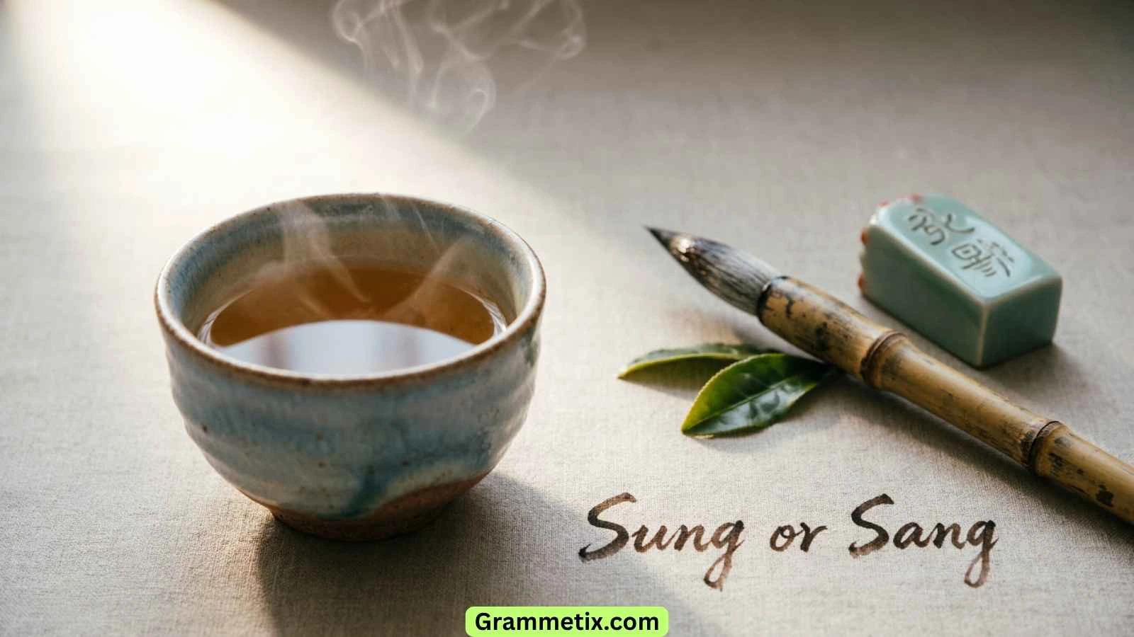 Sung or Sang