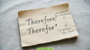Therefore or Therefor