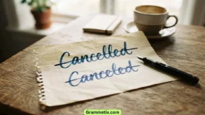 Cancelled or Canceled