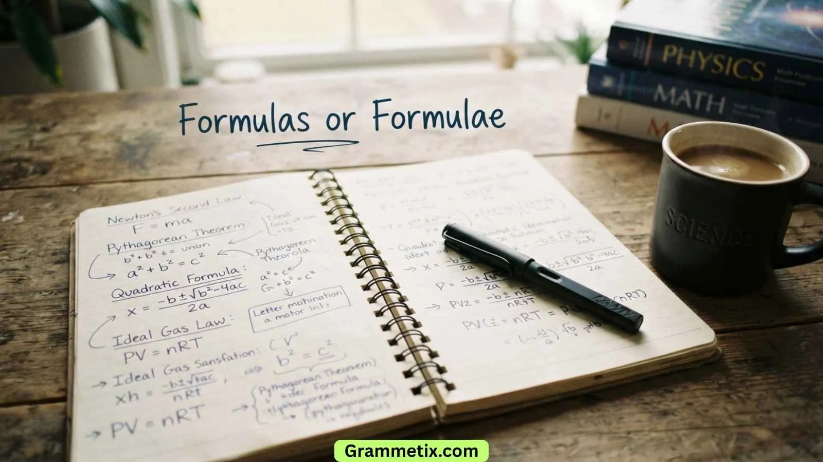 Formulas or Formulae
