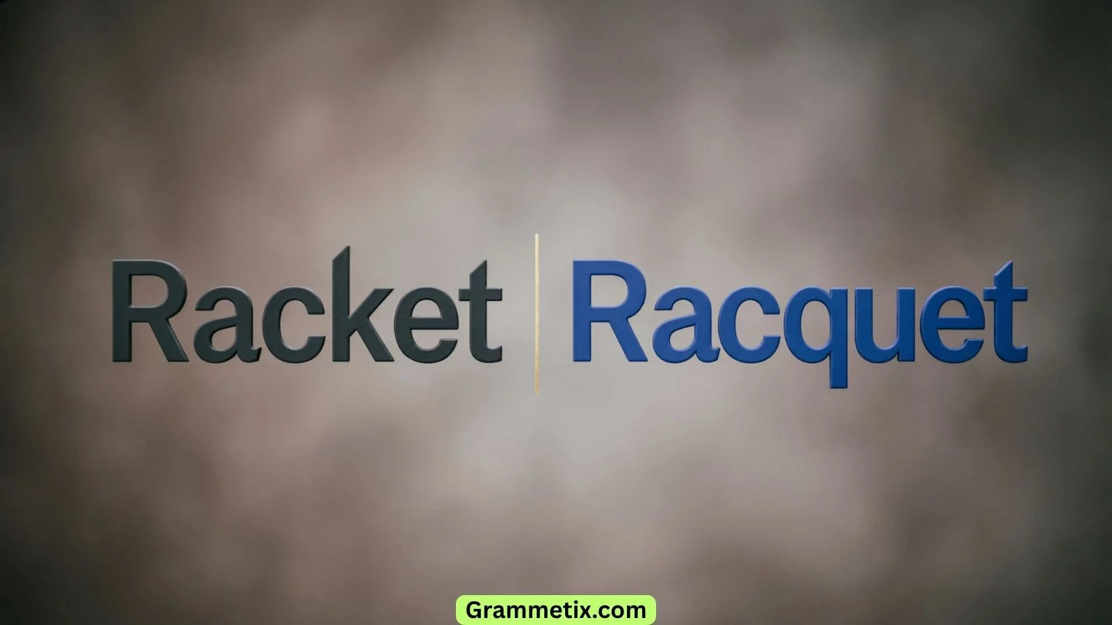 Racket or Racquet
